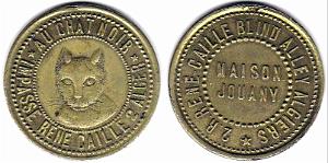 MEDAILLES D AFN 233-Alger - Au Chat Noir